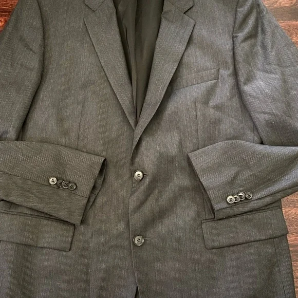 Boss Hugo Boss The Grand Central Gray Blazer Sport Coat Blazer Jacket 46L